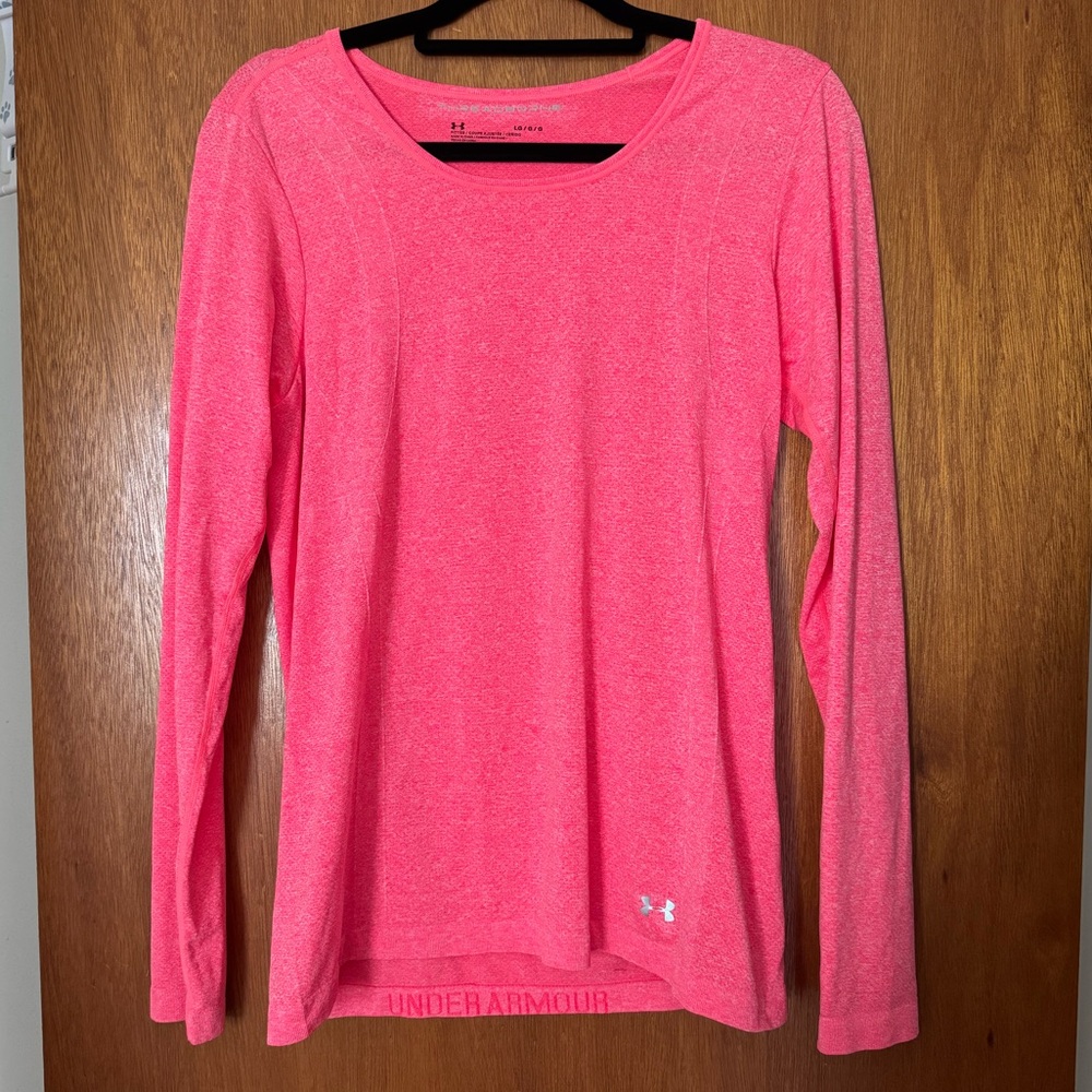 Under Armour Women's Vibrant Pink Long Sleeve Top